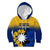 Nauru Independence Day Kid Hoodie Repubrikin Naoero Polynesian Pattern LT14 Hoodie Blue - Polynesian Pride