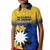 Nauru Independence Day Kid Polo Shirt Repubrikin Naoero Polynesian Pattern LT14 Kid Blue - Polynesian Pride