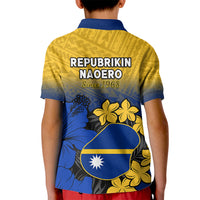 Nauru Independence Day Kid Polo Shirt Repubrikin Naoero Polynesian Pattern LT14 - Polynesian Pride