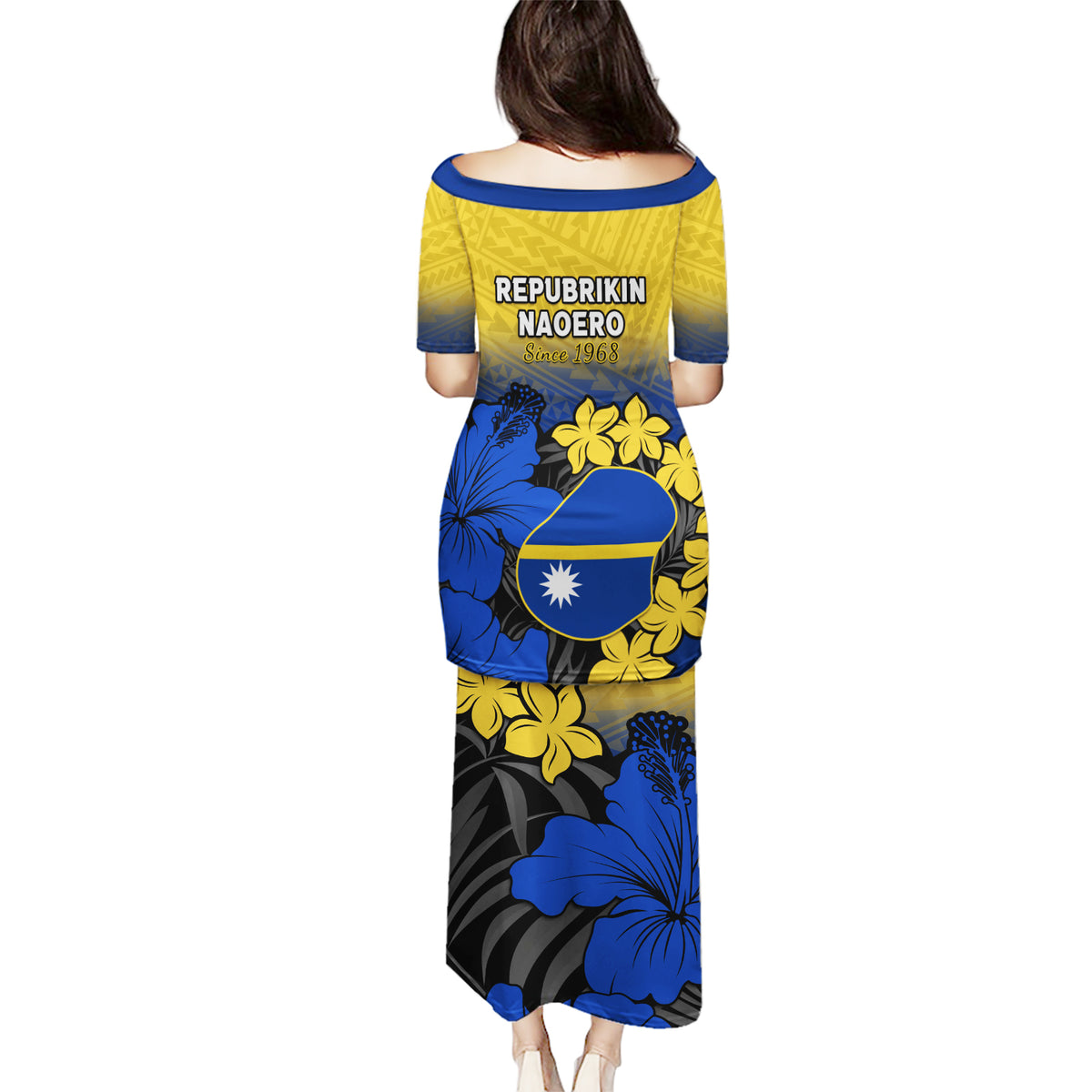 Nauru Independence Day Puletasi Repubrikin Naoero Polynesian Pattern LT14 - Polynesian Pride