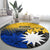 Nauru Independence Day Round Carpet Repubrikin Naoero Polynesian Pattern LT14 - Polynesian Pride