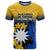 Nauru Independence Day T Shirt Repubrikin Naoero Polynesian Pattern LT14 Blue - Polynesian Pride