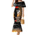 New Zealand ANZAC Day Mermaid Dress Lest We Forget Silver Fern With Camouflage LT14 Women Black - Polynesian Pride