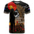 New Zealand ANZAC Day T Shirt Lest We Forget Silver Fern With Camouflage LT14 Black - Polynesian Pride