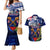 Australia And New Zealand ANZAC Day Couples Matching Mermaid Dress and Hawaiian Shirt Lest We Forget Silver Fern With Golden Wattle LT14 Blue - Polynesian Pride