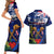 Australia And New Zealand ANZAC Day Couples Matching Short Sleeve Bodycon Dress and Hawaiian Shirt Lest We Forget Silver Fern With Golden Wattle LT14 - Polynesian Pride