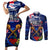 Australia And New Zealand ANZAC Day Couples Matching Short Sleeve Bodycon Dress and Long Sleeve Button Shirt Lest We Forget Silver Fern With Golden Wattle LT14 Blue - Polynesian Pride