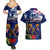 Australia And New Zealand ANZAC Day Couples Matching Summer Maxi Dress and Hawaiian Shirt Lest We Forget Silver Fern With Golden Wattle LT14 - Polynesian Pride