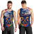 Australia And New Zealand ANZAC Day Men Tank Top Lest We Forget Silver Fern With Golden Wattle LT14 - Polynesian Pride