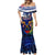 Australia And New Zealand ANZAC Day Mermaid Dress Lest We Forget Silver Fern With Golden Wattle LT14 - Polynesian Pride