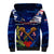 Australia And New Zealand ANZAC Day Sherpa Hoodie Lest We Forget Silver Fern With Golden Wattle LT14 - Polynesian Pride