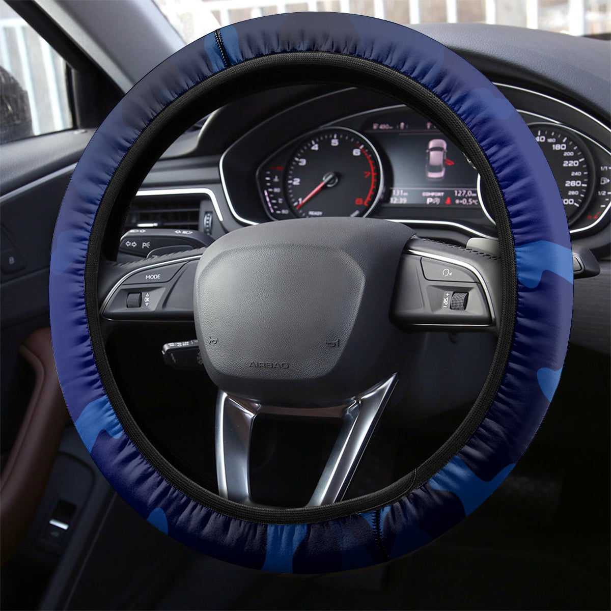 Australia And New Zealand ANZAC Day Steering Wheel Cover Lest We Forget Silver Fern With Golden Wattle LT14 - Polynesian Pride