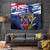 Australia And New Zealand ANZAC Day Tapestry Lest We Forget Silver Fern With Golden Wattle LT14 Blue - Polynesian Pride