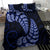 Blue New Zealand Paisley Silver Fern Bedding Set Aotearoa Maori LT14 - Polynesian Pride