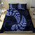 Blue New Zealand Paisley Silver Fern Bedding Set Aotearoa Maori LT14 - Polynesian Pride