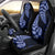 Blue New Zealand Paisley Silver Fern Car Seat Cover Aotearoa Maori LT14 - Polynesian Pride