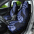 Blue New Zealand Paisley Silver Fern Car Seat Cover Aotearoa Maori LT14 - Polynesian Pride