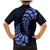 Blue New Zealand Paisley Silver Fern Family Matching Mermaid Dress and Hawaiian Shirt Aotearoa Maori LT14 - Polynesian Pride