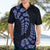 Blue New Zealand Paisley Silver Fern Hawaiian Shirt Aotearoa Maori LT14 - Polynesian Pride