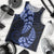 Blue New Zealand Paisley Silver Fern Men Tank Top Aotearoa Maori LT14 - Polynesian Pride