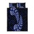 Blue New Zealand Paisley Silver Fern Quilt Bed Set Aotearoa Maori LT14 Blue - Polynesian Pride