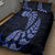 Blue New Zealand Paisley Silver Fern Quilt Bed Set Aotearoa Maori LT14 - Polynesian Pride