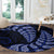 Blue New Zealand Paisley Silver Fern Round Carpet Aotearoa Maori LT14 - Polynesian Pride