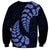 Blue New Zealand Paisley Silver Fern Sweatshirt Aotearoa Maori LT14 - Polynesian Pride