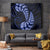 Blue New Zealand Paisley Silver Fern Tapestry Aotearoa Maori LT14 Blue - Polynesian Pride