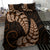 Brown New Zealand Paisley Silver Fern Bedding Set Aotearoa Maori LT14 - Polynesian Pride