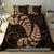 Brown New Zealand Paisley Silver Fern Bedding Set Aotearoa Maori LT14 - Polynesian Pride