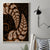 Brown New Zealand Paisley Silver Fern Canvas Wall Art Aotearoa Maori LT14 - Polynesian Pride