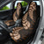 Brown New Zealand Paisley Silver Fern Car Seat Cover Aotearoa Maori LT14 - Polynesian Pride