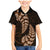 Brown New Zealand Paisley Silver Fern Family Matching Mermaid Dress and Hawaiian Shirt Aotearoa Maori LT14 Son's Shirt Brown - Polynesian Pride