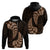 Brown New Zealand Paisley Silver Fern Hoodie Aotearoa Maori LT14 - Polynesian Pride