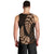 Brown New Zealand Paisley Silver Fern Men Tank Top Aotearoa Maori LT14 - Polynesian Pride