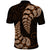 Brown New Zealand Paisley Silver Fern Polo Shirt Aotearoa Maori LT14 - Polynesian Pride