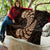 Brown New Zealand Paisley Silver Fern Quilt Aotearoa Maori LT14 - Polynesian Pride