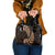 Brown New Zealand Paisley Silver Fern Shoulder Handbag Aotearoa Maori LT14 One Size Brown - Polynesian Pride