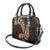 Brown New Zealand Paisley Silver Fern Shoulder Handbag Aotearoa Maori LT14 - Polynesian Pride