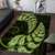 Green New Zealand Paisley Silver Fern Area Rug Aotearoa Maori LT14 Green - Polynesian Pride