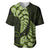 Green New Zealand Paisley Silver Fern Baseball Jersey Aotearoa Maori LT14 Green - Polynesian Pride