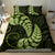 Green New Zealand Paisley Silver Fern Bedding Set Aotearoa Maori LT14 - Polynesian Pride