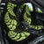 Green New Zealand Paisley Silver Fern Car Seat Cover Aotearoa Maori LT14 One Size Green - Polynesian Pride