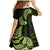 Green New Zealand Paisley Silver Fern Family Matching Mermaid Dress and Hawaiian Shirt Aotearoa Maori LT14 - Polynesian Pride