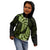 Green New Zealand Paisley Silver Fern Kid Hoodie Aotearoa Maori LT14 - Polynesian Pride