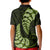 Green New Zealand Paisley Silver Fern Kid Polo Shirt Aotearoa Maori LT14 - Polynesian Pride