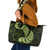 Green New Zealand Paisley Silver Fern Leather Tote Bag Aotearoa Maori LT14 Green - Polynesian Pride