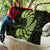 Green New Zealand Paisley Silver Fern Quilt Aotearoa Maori LT14 - Polynesian Pride