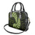 Green New Zealand Paisley Silver Fern Shoulder Handbag Aotearoa Maori LT14 - Polynesian Pride